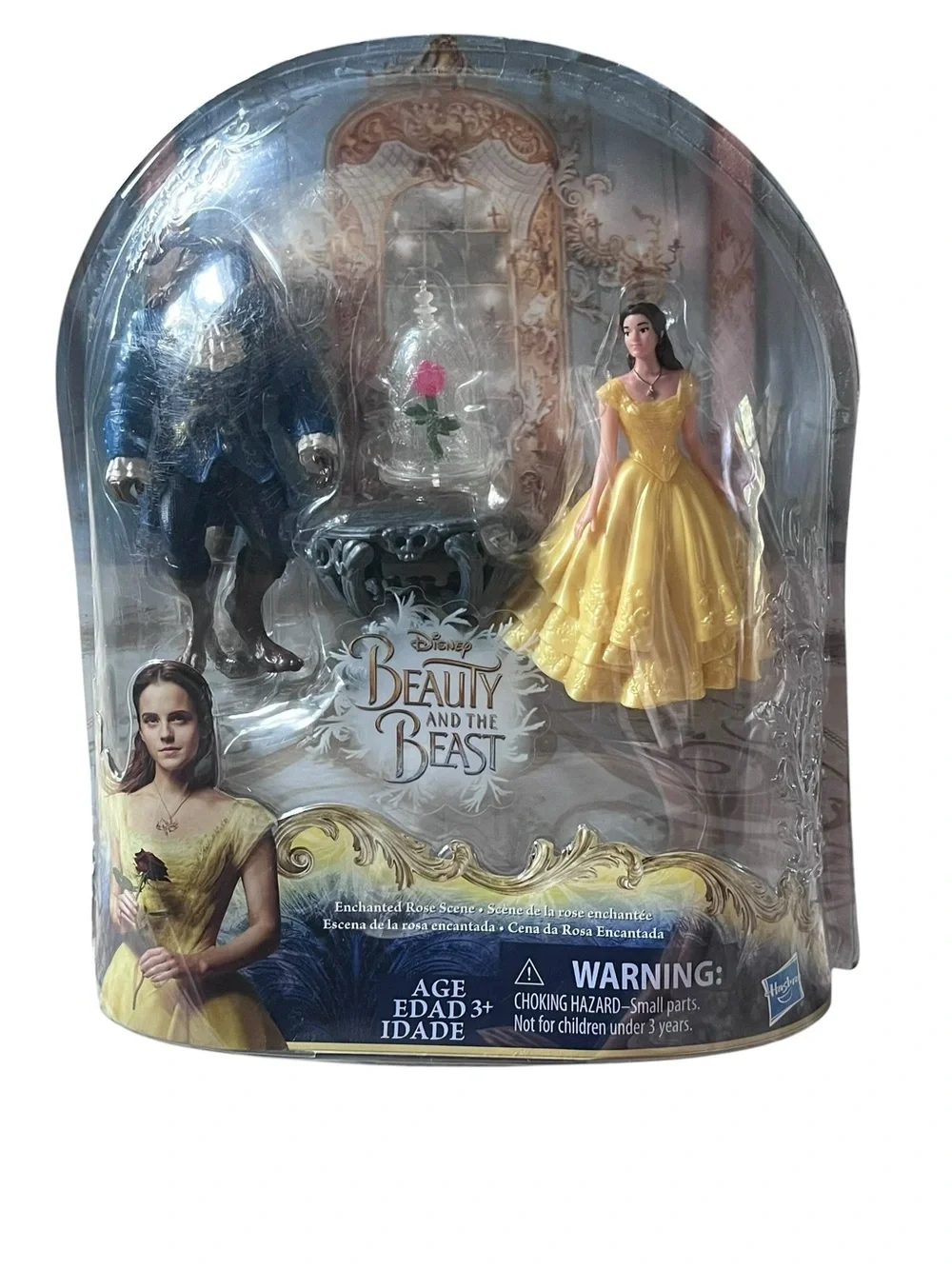 Disney Beauty And The Beast Enchanted Rose Scene Figure Set Hasbro 2017 - NEW